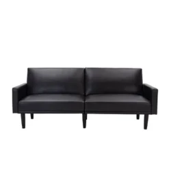 Faux Leather Futon Sofa With Arms Black - Room Essentials™ 12 Faux Leather Futon Sofa With Arms Black - Room Essentials™ -Room Essentials Shop GUEST 095f658f 5ce1 4340 8445 617be630fe35