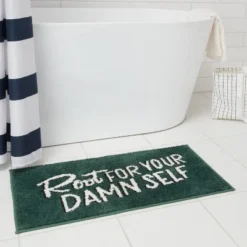 20"x30" Bath Rug Green - Room Essentialsā¢
