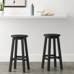 Basic Wood Counter Height Stool - Room Essentials™