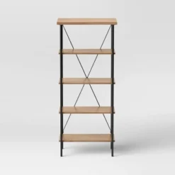 Mixed Material Media Tower Bookcase Natural - Room Essentials™ -Room Essentials Shop GUEST 3b0663a1 a18a 42b5 9303 c9f833caf509