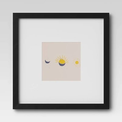 Set Of 9 Gallery Frame Set 10" X 10" Matted To 5" X 5" Black - Room Essentials™ 11 Set Of 9 Gallery Frame Set 10" X 10" Matted To 5" X 5" Black - Room Essentials™ - Image 11