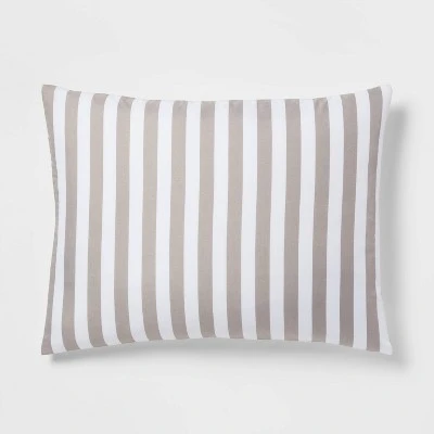 Stripe Microfiber Reversible Comforter & Sheet Set Gray - Room Essentials™ 7 Stripe Microfiber Reversible Comforter & Sheet Set Gray - Room Essentials™ - Image 7