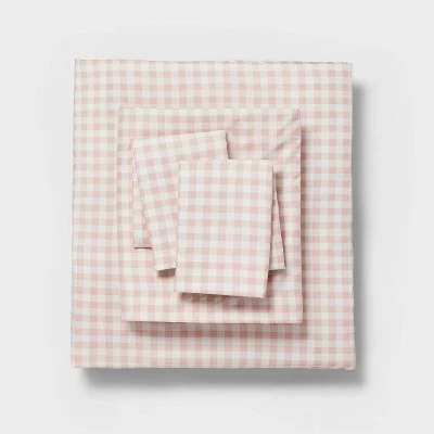 Dash Stripe Printed Microfiber Reversible Comforter & Sheets Set Ivory/Light Pink - Room Essentials™ 6 Dash Stripe Printed Microfiber Reversible Comforter & Sheets Set Ivory/Light Pink - Room Essentials™ - Image 6