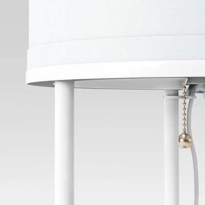 Shelf Floor Lamp White - Room Essentials™ 3 Shelf Floor Lamp White - Room Essentials™ - Image 3