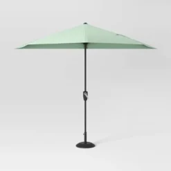 7.813'x8.83' Half Circle Patio Umbrella - Black Pole - Room Essentials™ -Room Essentials Shop GUEST 7428ca1b 6a0b 4d47 aff8 c994ccff9850