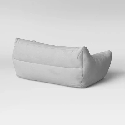 Bean Bag Loveseat Gray - Room Essentials™ 3 Bean Bag Loveseat Gray - Room Essentials™ - Image 3