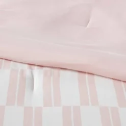 Dash Stripe Printed Microfiber Reversible Comforter & Sheets Set Ivory/Light Pink - Room Essentials™ 9 Dash Stripe Printed Microfiber Reversible Comforter & Sheets Set Ivory/Light Pink - Room Essentials™ -Room Essentials Shop GUEST 9344ecd3 2103 4e4c a73a 24d823be07c4