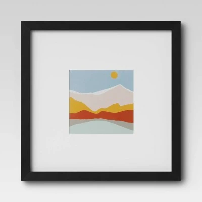 Set Of 9 Gallery Frame Set 10" X 10" Matted To 5" X 5" Black - Room Essentials™ 10 Set Of 9 Gallery Frame Set 10" X 10" Matted To 5" X 5" Black - Room Essentials™ - Image 10