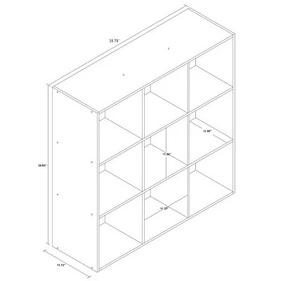 11" 9 Cube Organizer Shelf - Room Essentials 3 11" 9 Cube Organizer Shelf - Room Essentials - Image 3