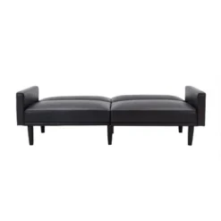 Faux Leather Futon Sofa With Arms Black - Room Essentials™ 13 Faux Leather Futon Sofa With Arms Black - Room Essentials™ -Room Essentials Shop GUEST ba224cac c288 4be2 8a15 ca6bca81424e