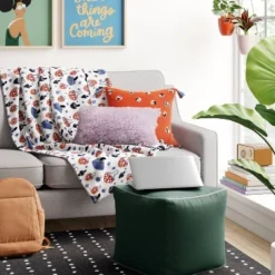 Color Block With Contrast Piping Pouf - Room Essentials™